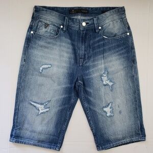 NWT Guess Mens Slim Denim Short SZ 32